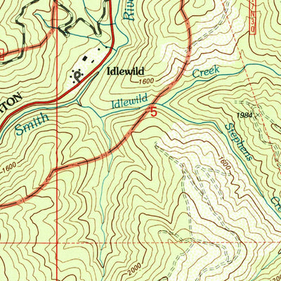 United States Geological Survey Shelly Creek Ridge, CA-OR (1997, 24000-Scale) digital map