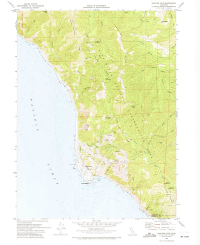 United States Geological Survey Shelter Cove, CA (1969, 24000-Scale) digital map