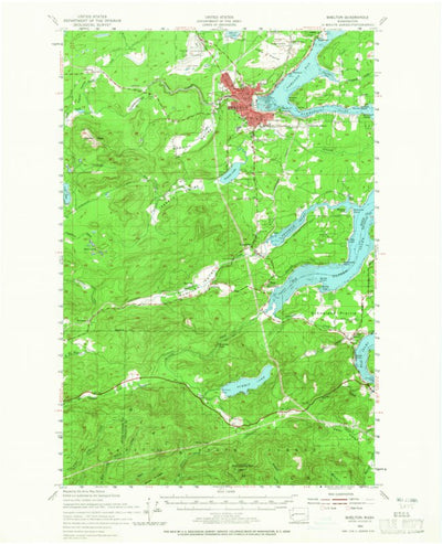 United States Geological Survey Shelton, WA (1953, 62500-Scale) digital map