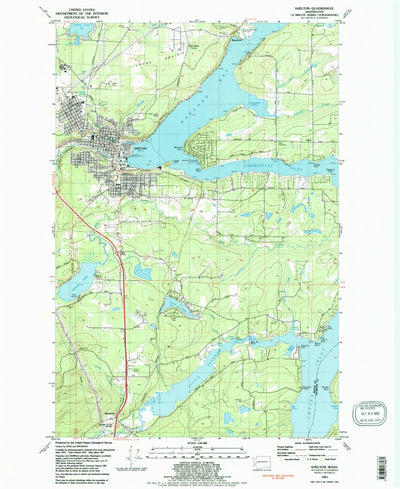 United States Geological Survey Shelton, WA (1981, 24000-Scale) digital map