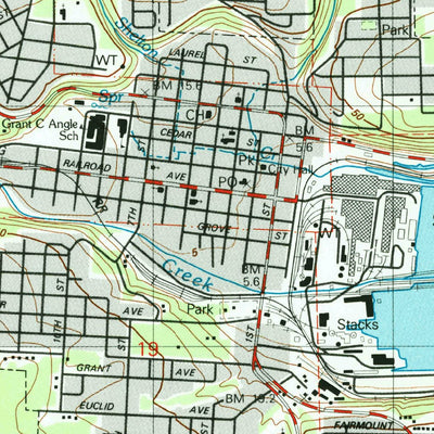 United States Geological Survey Shelton, WA (1981, 24000-Scale) digital map