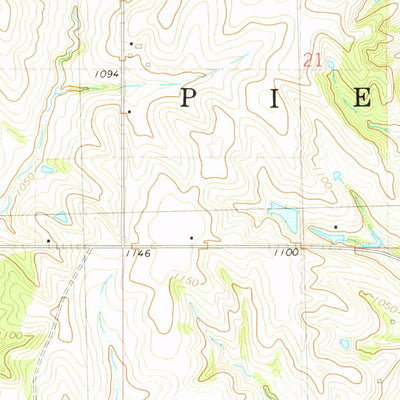 United States Geological Survey Shenandoah East, IA (1978, 24000-Scale) digital map