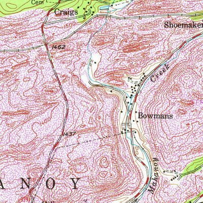 United States Geological Survey Shenandoah, PA (1955, 24000-Scale) digital map
