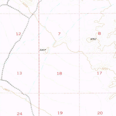 United States Geological Survey Shenandoah Peak, NV-CA (1956, 62500-Scale) digital map