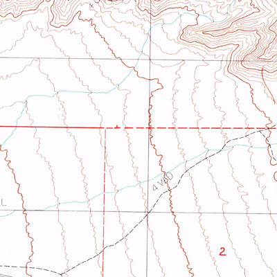 United States Geological Survey Shenandoah Peak, NV-CA (1985, 24000-Scale) digital map
