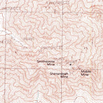 United States Geological Survey Shenandoah Peak, NV-CA (1985, 24000-Scale) digital map