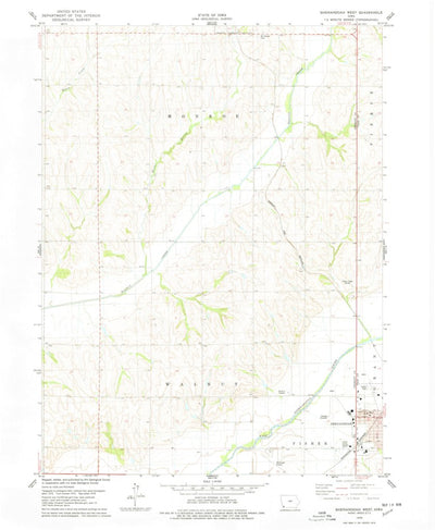 United States Geological Survey Shenandoah West, IA (1978, 24000-Scale) digital map
