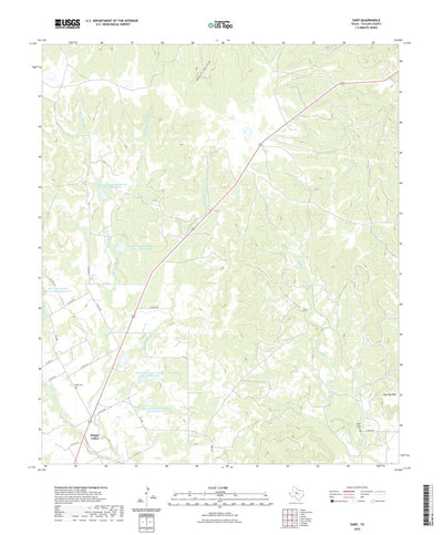 United States Geological Survey Shep, TX (2022, 24000-Scale) digital map