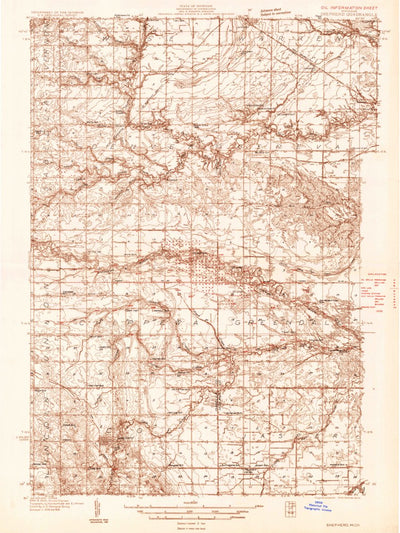 United States Geological Survey Shepherd, MI (1930, 48000-Scale) digital map