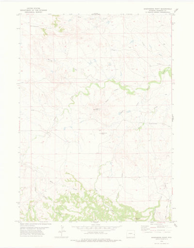 United States Geological Survey Shepherds Point, WY (1978, 24000-Scale) digital map