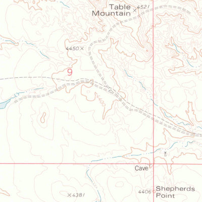 United States Geological Survey Shepherds Point, WY (1978, 24000-Scale) digital map