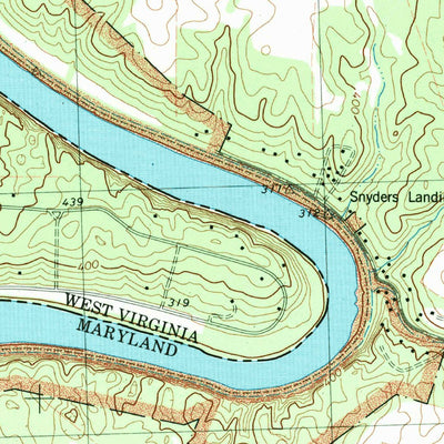 United States Geological Survey Shepherdstown, WV-MD (1978, 24000-Scale) digital map