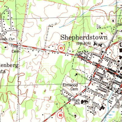 United States Geological Survey Shepherdstown, WV-MD (1994, 24000-Scale) digital map