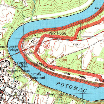 United States Geological Survey Shepherdstown, WV-MD (1994, 24000-Scale) digital map