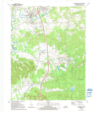 United States Geological Survey Shepherdsville, KY (1991, 24000-Scale) digital map