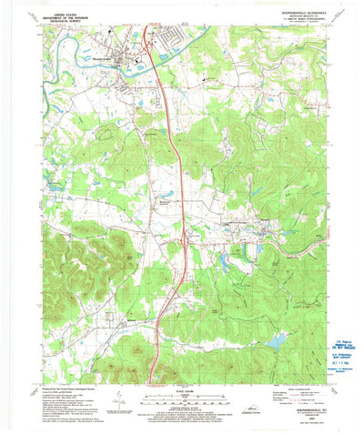 United States Geological Survey Shepherdsville, KY (1991, 24000-Scale) digital map