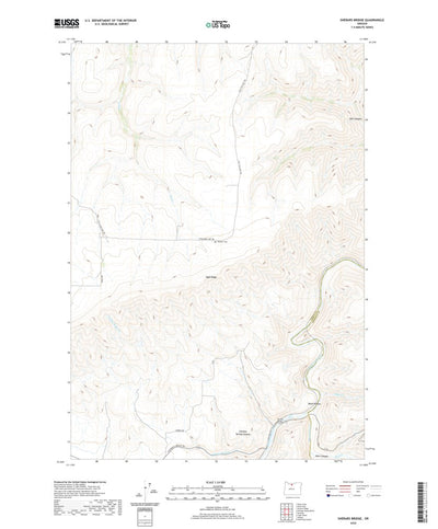 United States Geological Survey Sherars Bridge, OR (2020, 24000-Scale) digital map