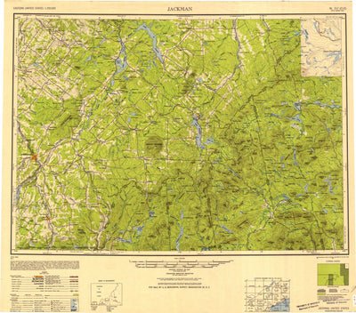 United States Geological Survey Sherbrooke, ME-NH-VT (1949, 250000-Scale) digital map