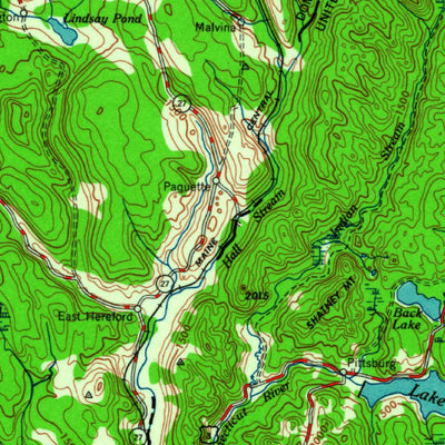 United States Geological Survey Sherbrooke, ME-NH-VT (1963, 250000-Scale) digital map