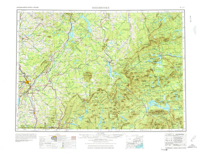 United States Geological Survey Sherbrooke, ME-NH-VT (1976, 250000-Scale) digital map