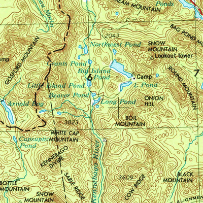 United States Geological Survey Sherbrooke, ME-NH-VT (1976, 250000-Scale) digital map