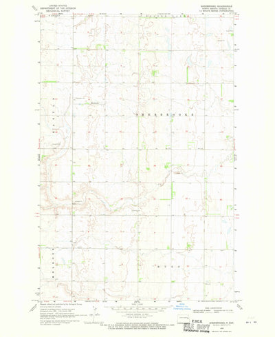United States Geological Survey Sherbrooke, ND (1968, 24000-Scale) digital map