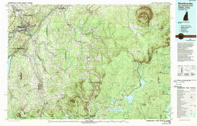 United States Geological Survey Sherbrooke, NH-ME-VT (1986, 100000-Scale) digital map