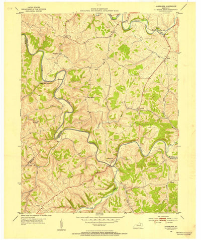 United States Geological Survey Sherburne, KY (1952, 24000-Scale) digital map
