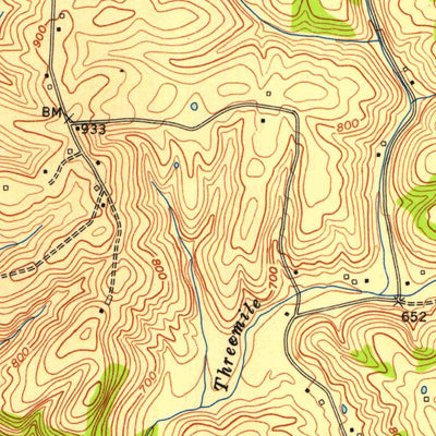 United States Geological Survey Sherburne, KY (1952, 24000-Scale) digital map