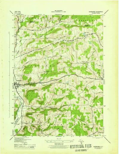 United States Geological Survey Sherburne, NY (1945, 31680-Scale) digital map