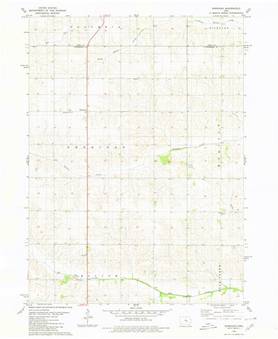 United States Geological Survey Sheridan, IA (1980, 24000-Scale) digital map