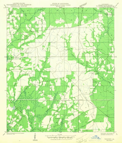 United States Geological Survey Sheridan, LA (1942, 31680-Scale) digital map