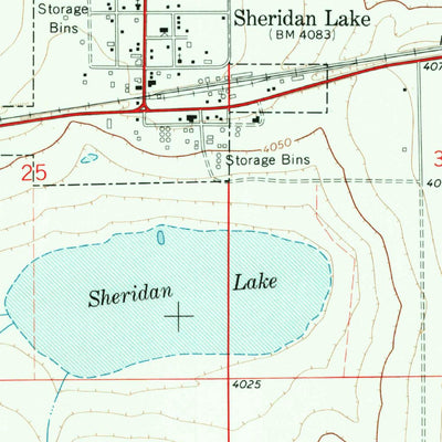 United States Geological Survey Sheridan Lake, CO (1968, 24000-Scale) digital map