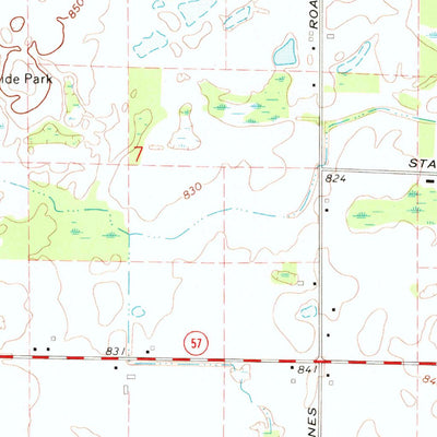 United States Geological Survey Sheridan, MI (1972, 24000-Scale) digital map