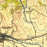 United States Geological Survey Sheridan, OR (1942, 62500-Scale) digital map