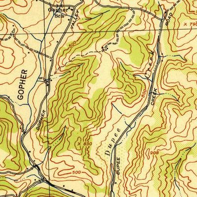 United States Geological Survey Sheridan, OR (1942, 62500-Scale) digital map