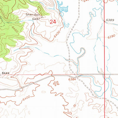 United States Geological Survey Sheridan Reservoir, ID (1965, 24000-Scale) digital map