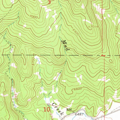 United States Geological Survey Sheridan Reservoir, ID (1965, 24000-Scale) digital map