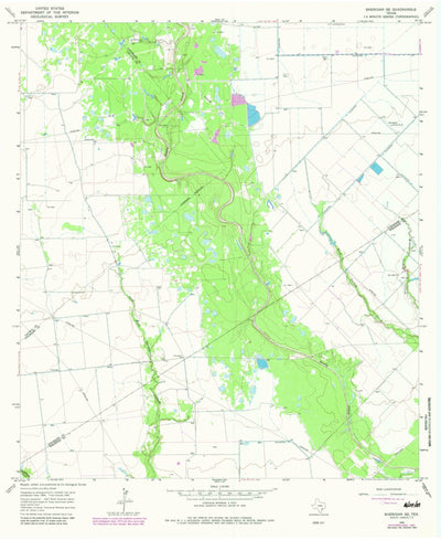 United States Geological Survey Sheridan SE, TX (1965, 24000-Scale) digital map