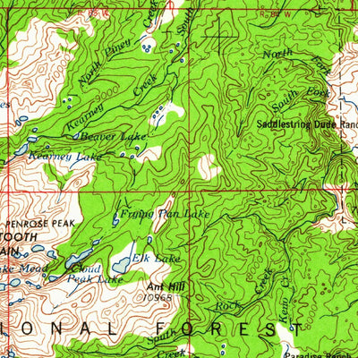 United States Geological Survey Sheridan, WY-MT (1962, 250000-Scale) digital map