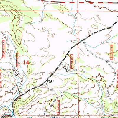 United States Geological Survey Sherman Mountains East, WY (1992, 24000-Scale) digital map