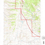 United States Geological Survey Sherman Mountains West, WY (1992, 24000-Scale) digital map