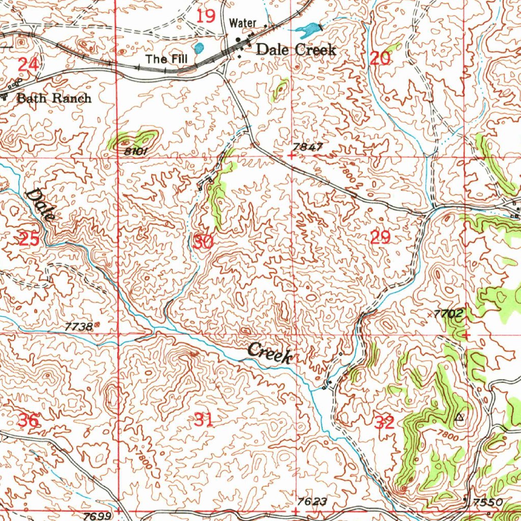 Sherman Ranch Map Sherman Mountains, WY (1948, 62500-Scale) Map by United States ...