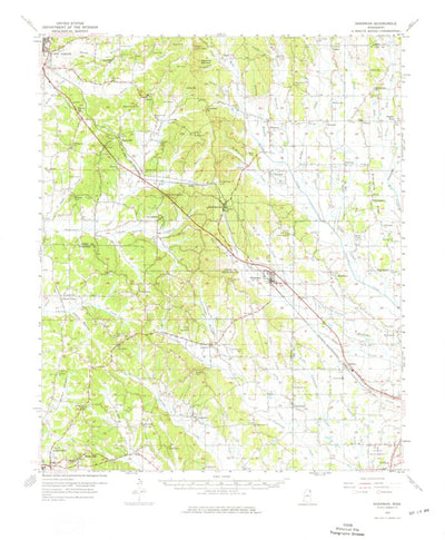 United States Geological Survey Sherman, MS (1955, 62500-Scale) digital map