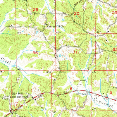 United States Geological Survey Sherman, MS (1955, 62500-Scale) digital map