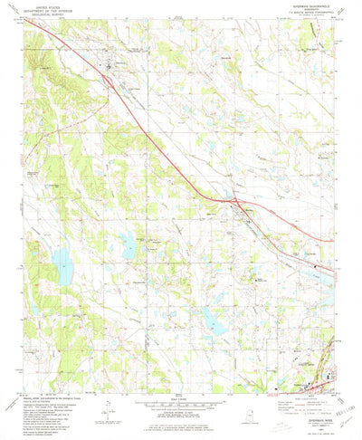 United States Geological Survey Sherman, MS (1980, 24000-Scale) digital map
