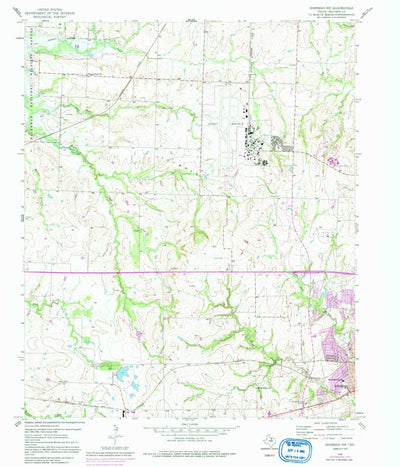 United States Geological Survey Sherman NW, TX (1958, 24000-Scale) digital map