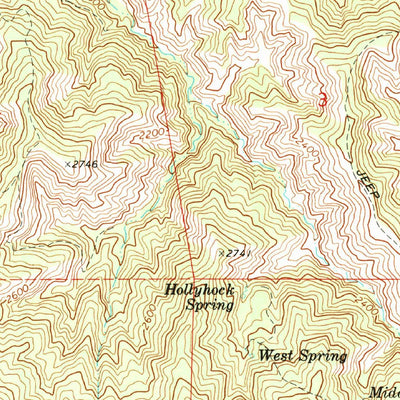 United States Geological Survey Sherman Peak, CA (1969, 24000-Scale) digital map