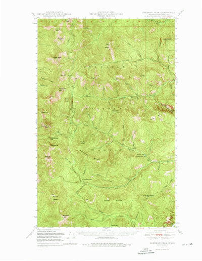 United States Geological Survey Sherman Peak, WA (1948, 62500-Scale) digital map