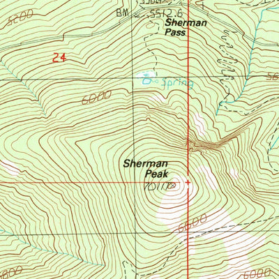 United States Geological Survey Sherman Peak, WA (1985, 24000-Scale) digital map